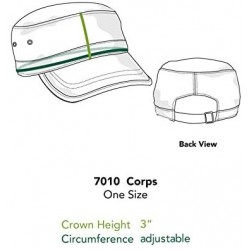 Baseball Caps 100% Organic Cotton Twill Adjustable Corps Hat - Black - CT188SNLKYH $18.02