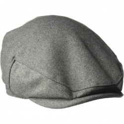 Newsboy Caps Men's Wool Melton Blend Ivy Hat with Satin Lining - Gray - C0117BDBERT $45.52