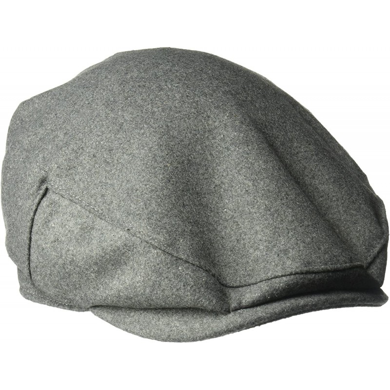 Newsboy Caps Men's Wool Melton Blend Ivy Hat with Satin Lining - Gray - C0117BDBERT $32.60