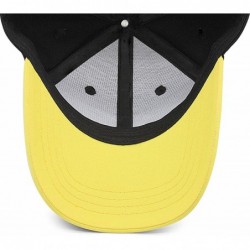 Baseball Caps Mens Womens Fashion Adjustable Sun Baseball Hat for Men Trucker Cap for Women - Yellow-1 - CH18NUDHZAD $25.99