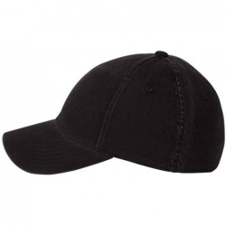 Baseball Caps Low-Profile Soft-Structured Garment Washed Cap (Assorted Colors) - Black - CN1192TLJQV $32.05