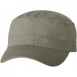 Baseball Caps Cotton Twill Cadet Military Style Hat Cap - Olive - C912N1JD79I $29.86