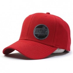 Baseball Caps Premium Plain Wool Blend Adjustable Snapback Hats Baseball Caps - Red - C3125MH8X2J $24.27