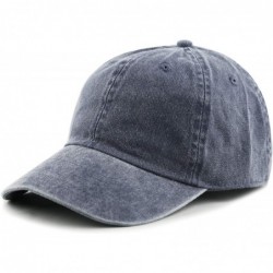 Baseball Caps 100% Cotton Pigment Dyed Low Profile Dad Hat Six Panel Cap - 1. Blue - CR189A2MRA2 $22.51