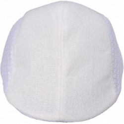 Newsboy Caps Mesh Cotton Ivy Cap Driver Hat - White - C911KVI1MTV $17.34