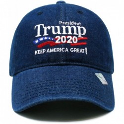 Baseball Caps Trump 2020 Keep America Great Campaign Embroidered US Hat Baseball Cotton Cap PC101 - Pc103 Dark Denim - CR1946...