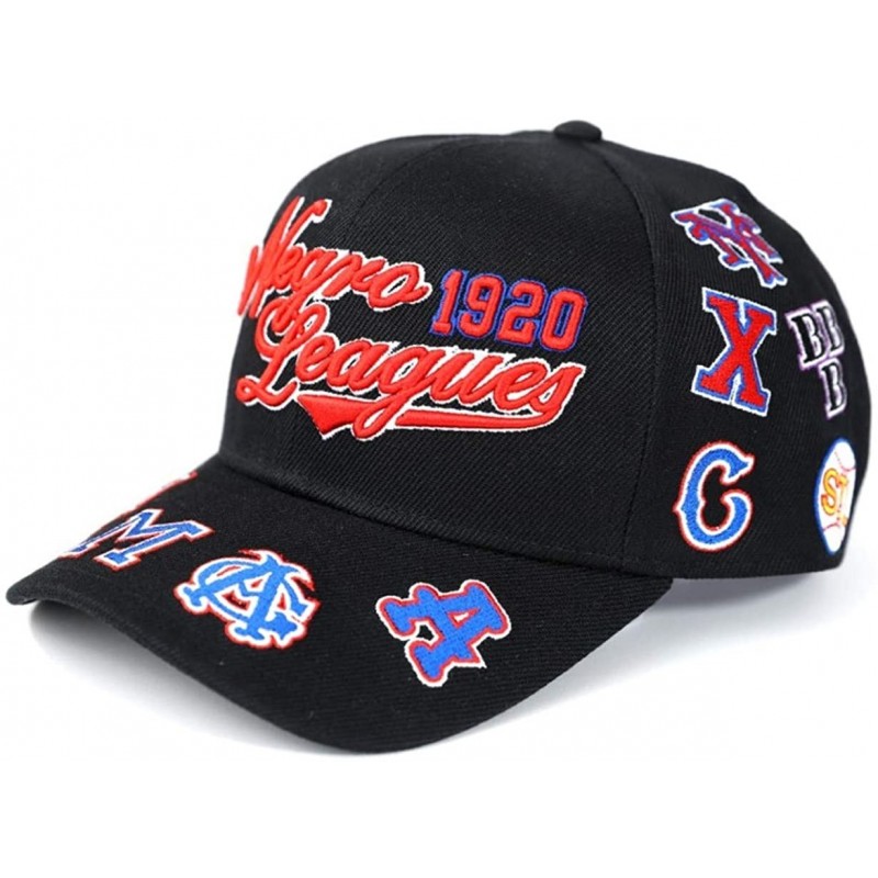 Baseball Caps Negro Leagues Baseball Museum Commemorative Adjustable Cap - Black - CL18UYKQ6EK $37.69