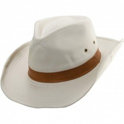 Cowboy Hats Men's Twill Outback Hat - Putty - C7116WAM2C7 $80.76