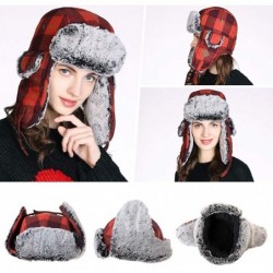 Skullies & Beanies Cotton Trapper Hat Faux Fur Earflaps Hunting Hat Warm Pillow Lining Unisex - 89079_orange - CP193TTN3XS $3...