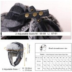 Skullies & Beanies Cotton Trapper Hat Faux Fur Earflaps Hunting Hat Warm Pillow Lining Unisex - 89079_orange - CP193TTN3XS $3...