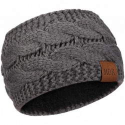 Cold Weather Headbands 4 Piece Womens Winter Warm Cable Knit Fuzzy Lined Head Wrap Ear Warmer Headband - CD18ASOW52C $12.40