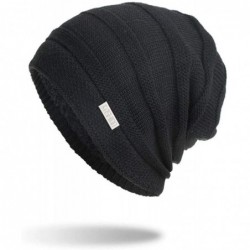 Cowboy Hats Unisex Knit Cap Hedging Head Hat Beanie Cap Warm Outdoor Fashion Hat - Black - CJ18LY5O4MN $23.06