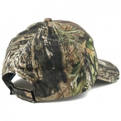 Baseball Caps US American Flag Patch Mossy Oak Realtree Camo Adjustable Cap - Choclate - Yellow Patch - CO12MY4GUHF $35.07