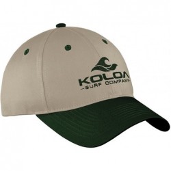 Baseball Caps Old School Curved Bill Solid Snapback Hats - Dark Green/Khaki With Dark Green Logo - CJ17YKHEAZH $30.05