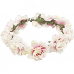 Headbands Flower Crown Floral Hair Wreath Wedding Headband Festival Garland - Rose - CV18NZT2OAI $21.97