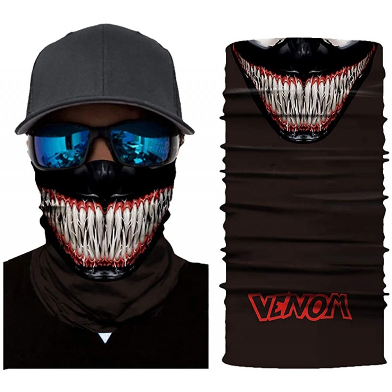 Balaclavas Seamless Face Mask Neck Gaiter UV Protection Windproof Face Mask Scarf - Monster B - CU194KA3ZQ3 $22.87