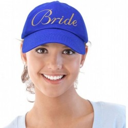 Baseball Caps Bachelorette Party Bride Hats Tribe Squad Baseball Cotton Caps - Royal Blue - CO180CIYDAD $13.76