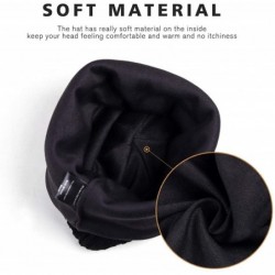 Skullies & Beanies Mens Slouchy Beanie Oversized Long Knit Hat Summer Winter Cap - Black - CO18YG2Q8LU $20.66