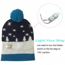 Skullies & Beanies LED Christmas Light Up Hat with 6 Colorful Lights-Unisex Beanie Knit Cap Winter Snow Hat Sweater for Party...