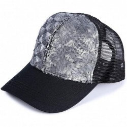 Baseball Caps Base Ball Cap for Women and Men Kids - Small Silver Metal - CE18XYRXQMZ $23.80