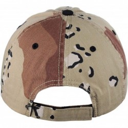 Baseball Caps MG Unisex Unstructured Ripstop Camouflage Adjustable Ballcap - Camo Khaki - CT18R443WW2 $14.06