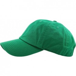 Baseball Caps Dad Hat Adjustable Plain Cotton Cap Polo Style Low Profile Baseball Caps Unstructured - Kelly Green - CN184TEZS...