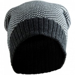 Skullies & Beanies Women Beanie Hats-Winter Warm Cable Skully Ski Knit Hat for Teen Girls - 02-grey - CE12NRJW9KF $19.19