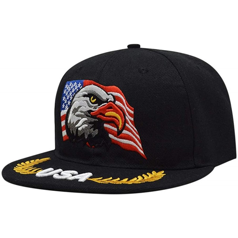Baseball Caps 3D Embroidery Dad Hat Patriotic Eagle American Flag Adjustable Baseball Cap Classic Strapback Cap - CK18ON44WD8...