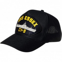 Baseball Caps United States Navy USS Essex CV-9 Aircraft Carrier Ship Emblem Patch Hat Navy Blue Baseball Cap - CV18W7NS56Y $...