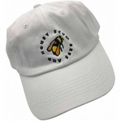 Baseball Caps Golf Wang Baseball Cap Bee Dad hat Embroidery Baseball Cap Cotton Dad Hat Unisex - White - CX187G9ZNIU $18.07