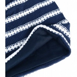 Skullies & Beanies Unisex Adult Winter Warm Slouch Beanie Long Baggy Skull Cap Stretchy Knit Hat Oversized - Navy - CV1291FLS...