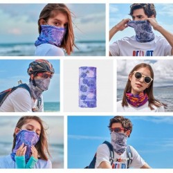 Balaclavas Funny Face Masks for Men and Women Outdoor Headscarf Riding Scarf Wrap Neck Warmer UV Cut Bandana - Light Grey - C...