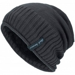 Skullies & Beanies Unisex Men Women Winter Knit Warm Hat Ski Baggy Slouchy Beanie Skull Cap - Gray-b - CM18K5KI7CW $18.58