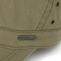 Skullies & Beanies Men Women Vintage Distressed Washed Cotton Twill Cadet Army Cap Canvas Military Hat Flat Top Baseball Sun ...