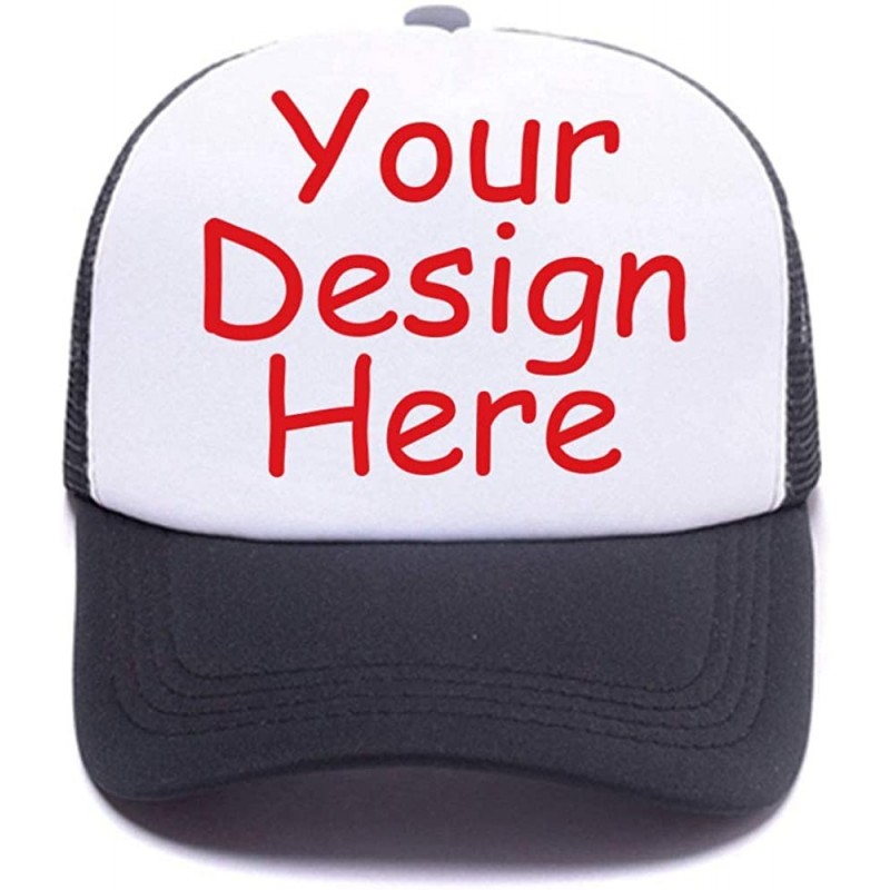 Baseball Caps Men Womens Custom Hat Graphic Fashion Trucker Hats Adjustable Baseball Cap. - Black - CQ18G24L5DN $12.83