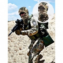 Balaclavas 3 Pieces Balaclava Mask Motorcycle Windproof Camouflage Fishing Face Cover (Color Set 3) - C518WHRHCA3 $25.84
