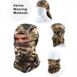 Balaclavas 3 Pieces Balaclava Mask Motorcycle Windproof Camouflage Fishing Face Cover (Color Set 3) - C518WHRHCA3 $25.84