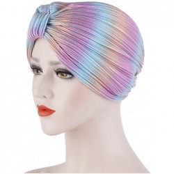 Skullies & Beanies Women Tie-Dye Headband Hat Cotton Softening Chemotherapy Cap Sleeping Cap Hair Loss Headwrap - Multicolor ...