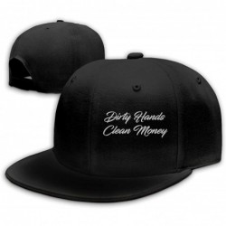 Baseball Caps Dirty Hands Clean Money Baseball Cap Dad Hat Plain Hat - Black - CP192CKN2DQ $31.64