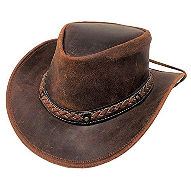 Cowboy Hats Leather Cowboy Hat Traders Down Under - Aussie Rust - CV18GOYQ78T $77.28