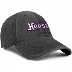 Baseball Caps Unisex Adjustable Hoosier-Racing-Tyre-Baseball Caps Golf Flat Hat - Black-19 - CN18U3ITOH3 $22.19