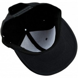 Baseball Caps Women Men Snapback Hats-Patchwork Solid Color Flat Bill Baseball Cap - 013-black - CQ12N5LQ0MI $20.15