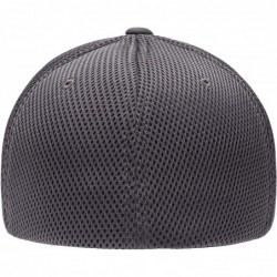Baseball Caps Ultrafibre Airmesh Fitted Cap - Dark Grey - C4192W2ZW9C $37.44