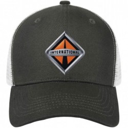 Baseball Caps Unisex Mens Baseball Hats Vintage Adjustable Mesh Dad-Navistar-International-Flat Cap - Army_green-33 - CU18T06...