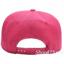 Baseball Caps Custom Embroidered Baseball Cap Personalized Snapback Mesh Hat Trucker Dad Hat - Hiphop Hot Pink-1 - C118HLDX65...