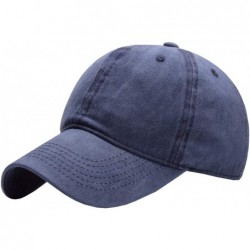 Baseball Caps Baseball Hat for Men - Cotton Cap Classic - Navy Blue - CV18EXAXTON $21.41