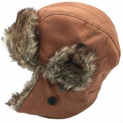 Skullies & Beanies Winter Faux Fur Fishing Trapper Hat - Coffee - C011QEJAK93 $20.58