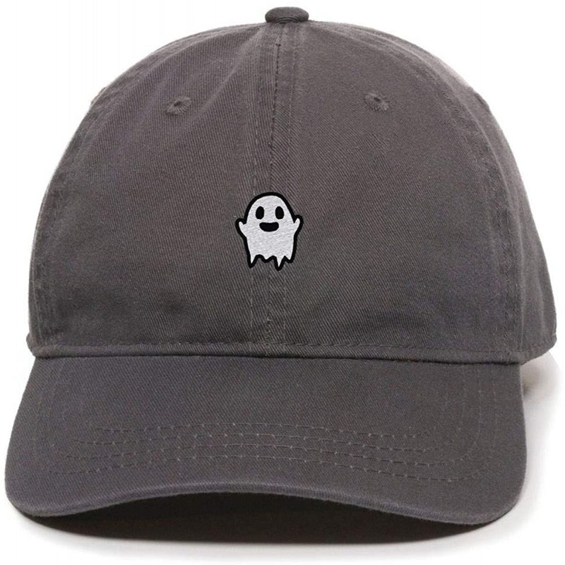 Baseball Caps Ghost Baseball Cap Embroidered Cotton Adjustable Dad Hat - Charcoal - CF18OYN0Q86 $30.80