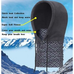 Balaclavas Balaclava Windproof Ski Face Mask Warm Fleece Ear-Flap Winter Hats Hoodie MK9 - Dark Gray-9b - CS18M4NK600 $29.02
