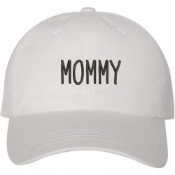 Baseball Caps Mommy Dad Hat - White (Mommy Dad Hat) - CV18D4Z5H5L $32.53